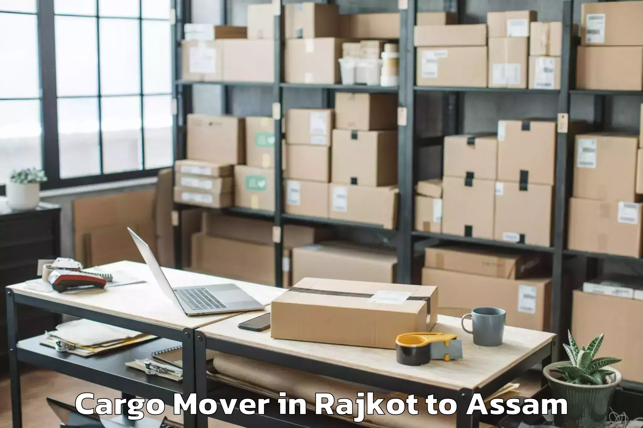 Easy Rajkot to Rangapara Cargo Mover Booking